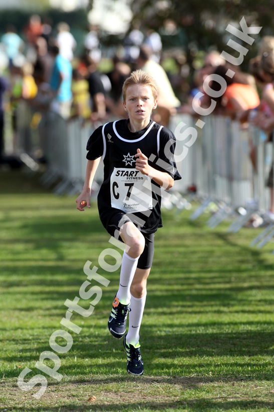 Kaya Walker (Rotherham Harriers & AC), under-11 boys, Northern Cross Country Relay, Graves Park, Sheffield